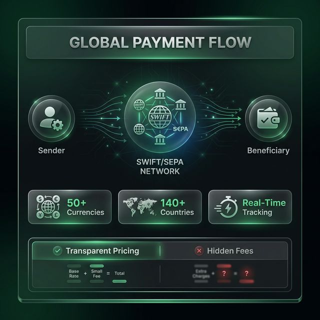Global Payment Flow Infographic