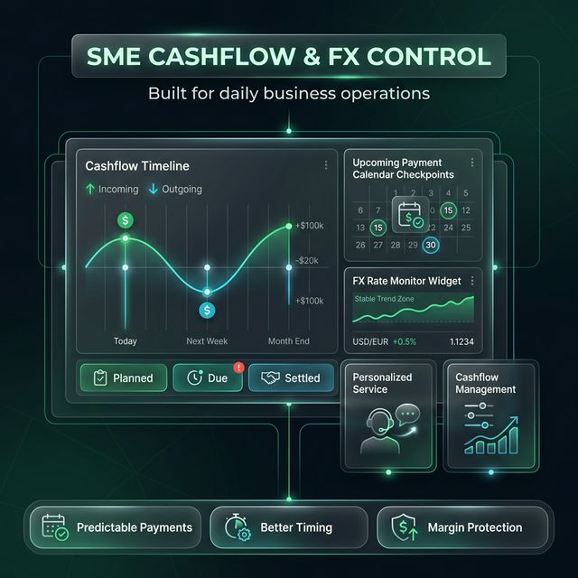 SME Cashflow & FX Control Infographic